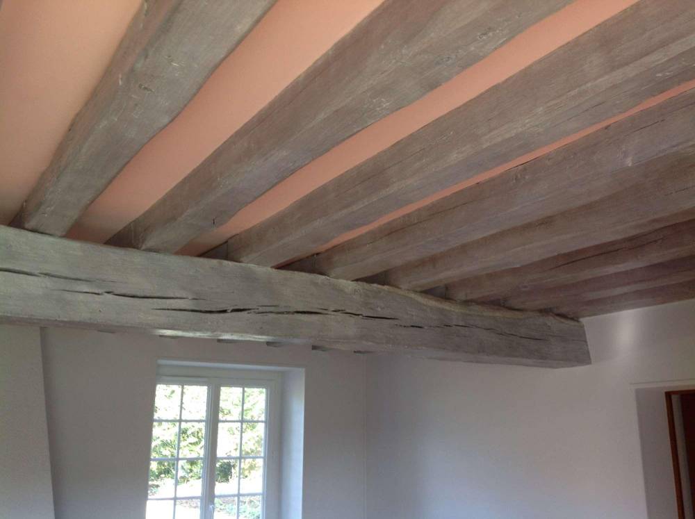 peinture poutres plafond