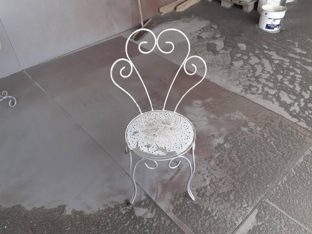 chaise avant sablage